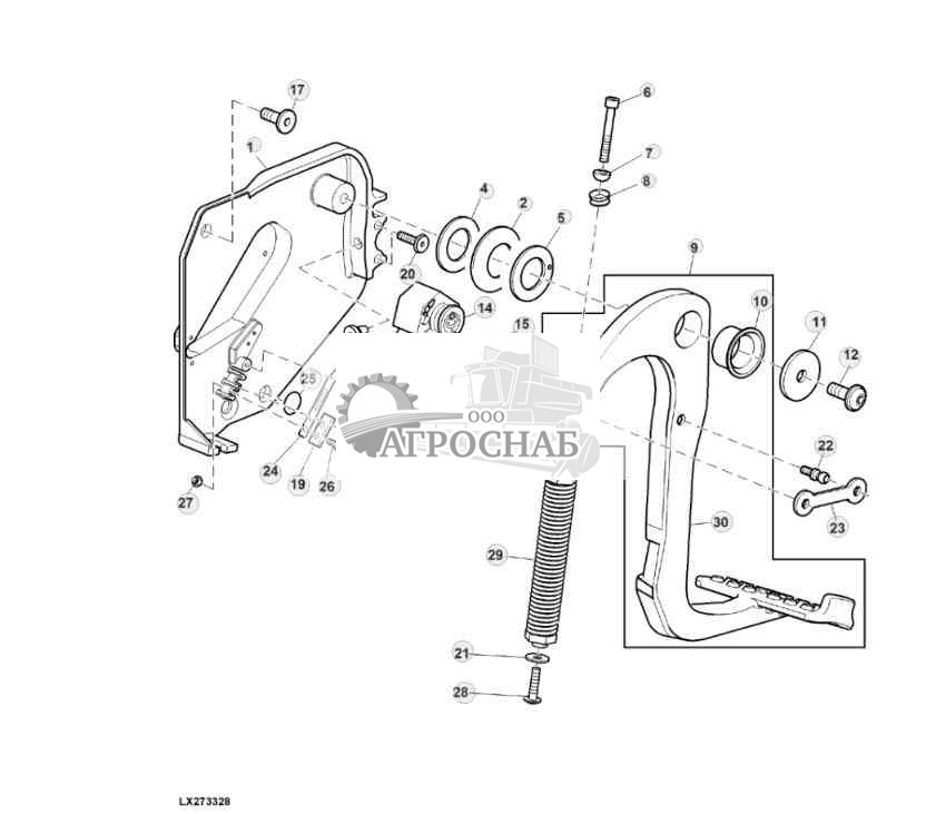 ЭЛЕМЕНТЫ ВКЛЮЧЕНИЯ СЦЕПЛЕНИЯ, ПЕДАЛЬ СЦЕПЛЕНИЯ (ЭЛЕКТРИЧЕСКАЯ) 